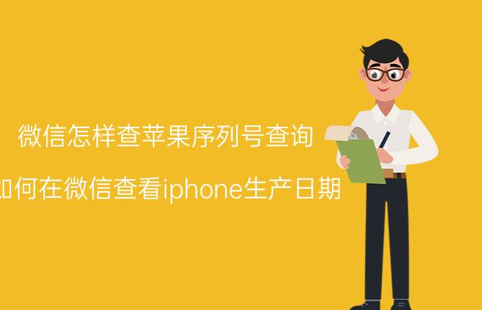 微信怎样查苹果序列号查询 如何在微信查看iphone生产日期？